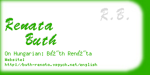 renata buth business card